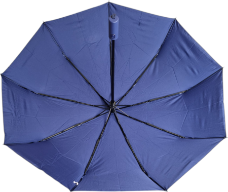 ЗОНТ АВТОМАТ СИНИЙ ПЕРЕЛИВЫ СВЕТА 9 СПИЦ АНТИВЕТЕР