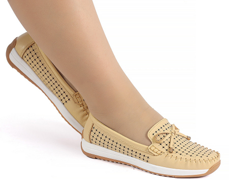 ЖЕНСКИЕ МОКАСИНЫ НАТУРАЛЬНАЯ КОЖА LAPEPITA ИСПАНИЯ