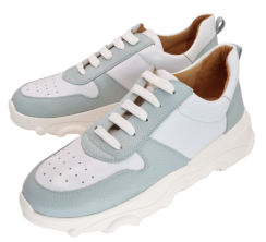 Белый/Голубой