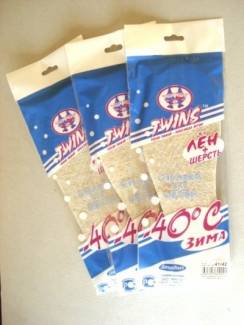 TWINS СТЕЛЬКИ ШЕРСТЬ+ЛЕН