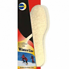 KAPS СТЕЛЬКИ ЗИМНИЕ 100% ОВЕЧЬЯ ШЕРСТЬ+ЛАТЕКС