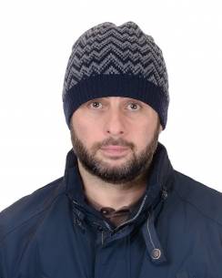 МУЖСКАЯ ШАПКА ДВОЙНАЯ / ШЕРСТЬ