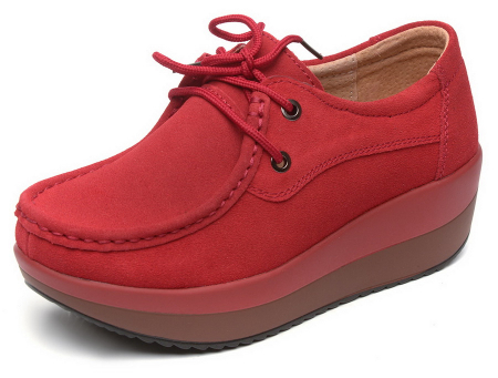 ЖЕНСКИЕ МОКАСИНЫ НА ТАНКЕТКЕ НАТУРАЛЬНАЯ ЗАМША BINIFOOT ТАЙВАНЬ