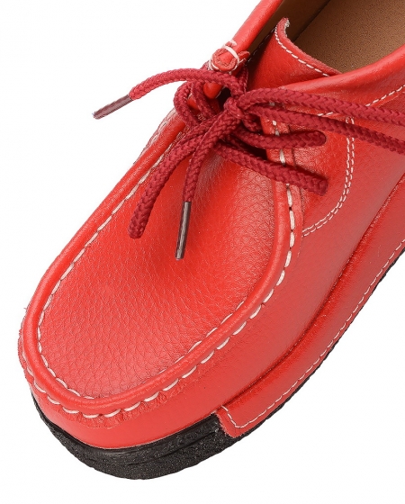 ЖЕНСКИЕ МОКАСИНЫ НА ТАНКЕТКЕ НАТУРАЛЬНАЯ КОЖА BINIFOOT/BNF ТАЙВАНЬ