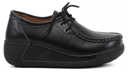 ЖЕНСКИЕ МОКАСИНЫ НА ТАНКЕТКЕ НАТУРАЛЬНАЯ КОЖА BINIFOOT/BNF ТАЙВАНЬ