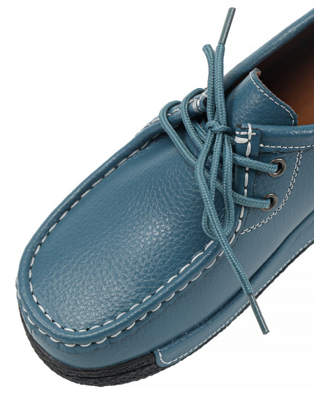 ЖЕНСКИЕ МОКАСИНЫ НА ТАНКЕТКЕ НАТУРАЛЬНАЯ КОЖА BINIFOOT/BNF ТАЙВАНЬ