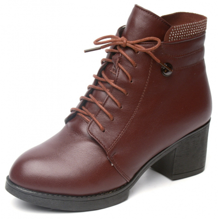 ЖЕНСКИЕ БОТИНКИ НАТУРАЛЬНАЯ КОЖА НАТУРАЛЬНЫЙ МЕХ GUGU ГЕРМАНИЯ