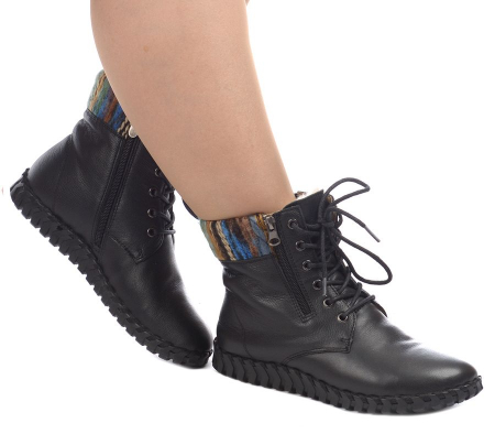 ЖЕНСКИЕ БОТИНКИ НАТУРАЛЬНАЯ КОЖА НАТУРАЛЬНЫЙ МЕХ GUGU ГЕРМАНИЯ