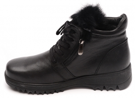 ЖЕНСКИЕ БОТИНКИ НАТУРАЛЬНАЯ КОЖА / 100% ШЕРСТЬ GUGU ГЕРМАНИЯ