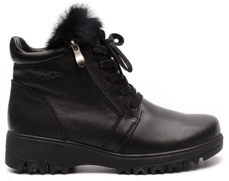 ЖЕНСКИЕ БОТИНКИ НАТУРАЛЬНАЯ КОЖА / 100% ШЕРСТЬ GUGU ГЕРМАНИЯ