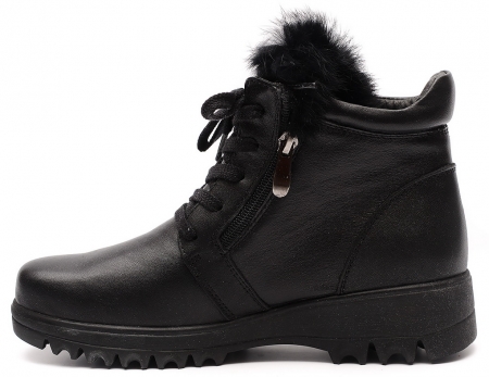 ЖЕНСКИЕ БОТИНКИ НАТУРАЛЬНАЯ КОЖА / 100% ШЕРСТЬ GUGU ГЕРМАНИЯ