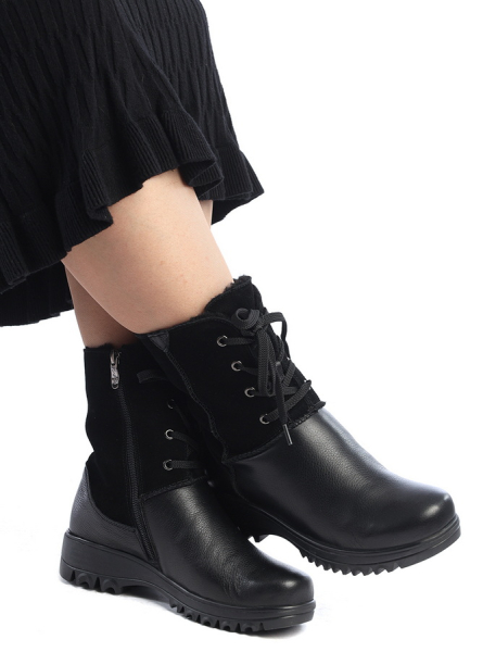 ЖЕНСКИЕ САПОГИ НАТУРАЛЬНАЯ КОЖА+ЗАМША/ШЕРСТЬ GUGU ГЕРМАНИЯ