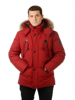 ЗИМНЯЯ КУРТКА-АЛЯСКА ВАРЁНЫЙ ХЛОПОК/БИОПУХ/НАТ.МЕХ-ЕНОТ MGP