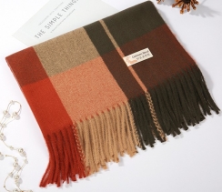 КАШЕМИРОВЫЙ ПАЛАНТИН В КЛЕТКУ 200*70 СМ 