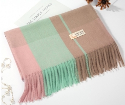 КАШЕМИРОВЫЙ ПАЛАНТИН В КЛЕТКУ 200*70 СМ 