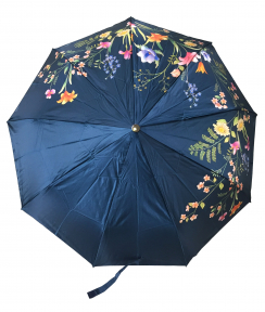 ЗОНТ ПОЛУАВТОМАТ 2-Х СТОРОННИЙ ЦВЕТЫ-ГОРОД  UMBRELLA PRC