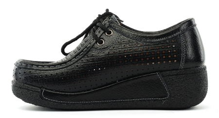 ЖЕНСКИЕ МОКАСИНЫ НА ТАНКЕТКЕ НАТУРАЛЬНАЯ КОЖА BINIFOOT/BNF ТАЙВАНЬ