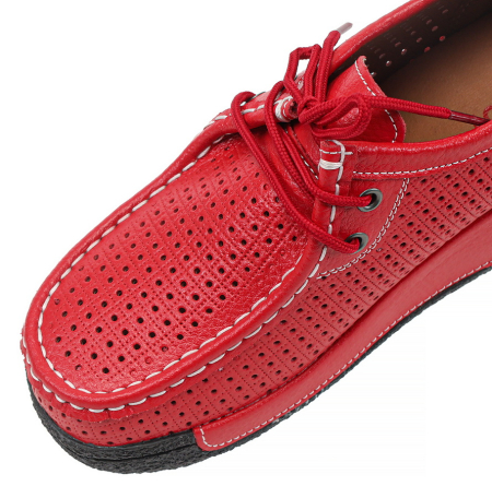 ЖЕНСКИЕ МОКАСИНЫ НА ТАНКЕТКЕ НАТУРАЛЬНАЯ КОЖА BINIFOOT/BNF ТАЙВАНЬ