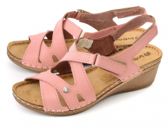 ЖЕНСКИЕ БОСОНОЖКИ НАТУРАЛЬНАЯ КОЖА INBLU