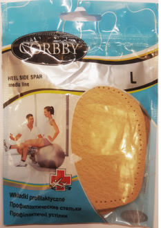 CORBBY HEEL SIDE SPAR ПОДПЯТОЧНИК ПРИ СМЕЩЕННОЙ ПЯТОЧНОЙ ШПОРЕ S, L 