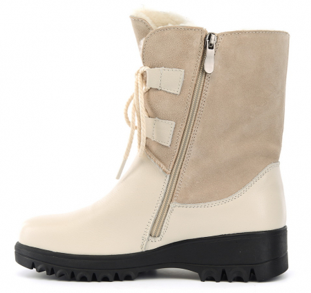 ЖЕНСКИЕ САПОГИ НАТУРАЛЬНАЯ КОЖА+ЗАМША/ НАТУРАЛЬНЫЙ МЕХ GUGU ГЕРМАНИЯ