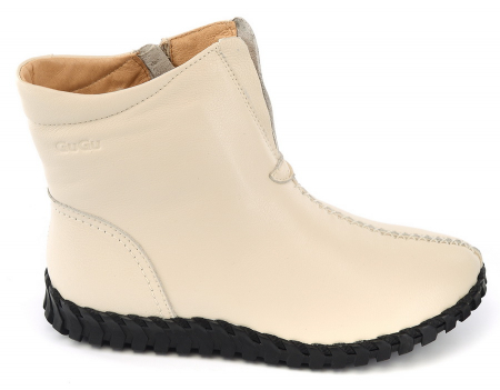 ЖЕНСКИЕ БОТИНКИ НАТУРАЛЬНАЯ КОЖА НАТУРАЛЬНЫЙ МЕХ GUGU ГЕРМАНИЯ
