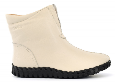 ЖЕНСКИЕ БОТИНКИ НАТУРАЛЬНАЯ КОЖА НАТУРАЛЬНЫЙ МЕХ GUGU ГЕРМАНИЯ