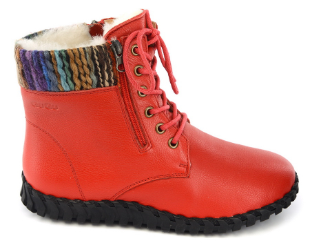 ЖЕНСКИЕ БОТИНКИ НАТУРАЛЬНАЯ КОЖА НАТУРАЛЬНЫЙ МЕХ GUGU ГЕРМАНИЯ