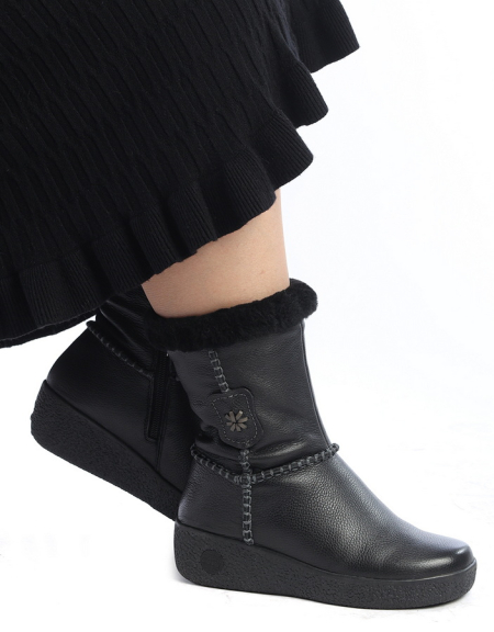 ЖЕНСКИЕ САПОГИ НАТУРАЛЬНАЯ КОЖА НАТУРАЛЬНЫЙ МЕХ GUGU ГЕРМАНИЯ