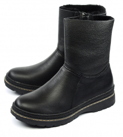 ЖЕНСКИЕ САПОГИ НАТУРАЛЬНАЯ КОЖА+ДУБЛЕНКА НАТУРАЛЬНЫЙ МЕХ GUGU ГЕРМАНИЯ