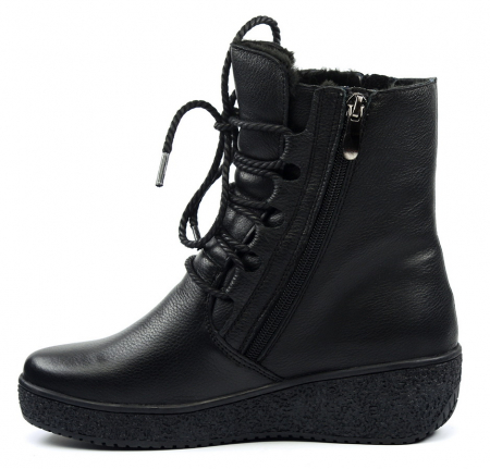 ЖЕНСКИЕ БОТИНКИ НАТУРАЛЬНАЯ КОЖА НАТУРАЛЬНЫЙ МЕХ GUGU ГЕРМАНИЯ