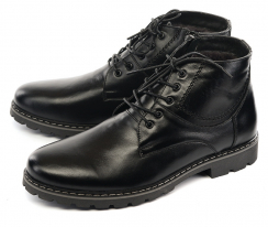 МУЖСКИЕ БОТИНКИ  НАТУРАЛЬНАЯ КОЖА / НАТУРАЛЬНЫЙ МЕХ CORVETTO