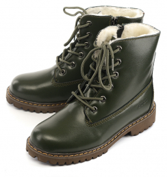 ЖЕНСКИЕ БОТИНКИ НАТУРАЛЬНАЯ КОЖА/ НАТУРАЛЬНЫЙ МЕХ GUGU ГЕРМАНИЯ