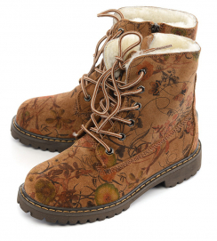 РыжийЦвет: охра (figure b) цветочный принт