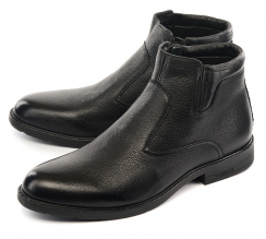 МУЖСКИЕ БОТИНКИ  НАТУРАЛЬНАЯ КОЖА / БАЙКА CORVETTO