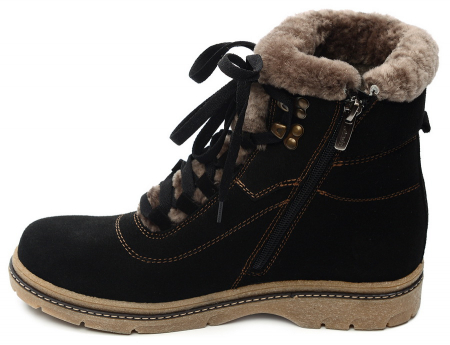 ЖЕНСКИЕ БОТИНКИ НАТУРАЛЬНАЯ КОЖА (ЗАМША) / ШЕРСТЬ МАРКО БЕЛАРУСЬ