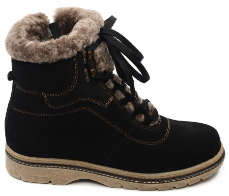 ЖЕНСКИЕ БОТИНКИ НАТУРАЛЬНАЯ КОЖА (ЗАМША) / ШЕРСТЬ МАРКО БЕЛАРУСЬ