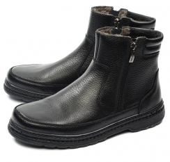 МУЖСКИЕ ПОЛУСАПОГИ НАТУРАЛЬНАЯ КОЖА / ШЕРСТЬ МАРКО БЕЛАРУСЬ