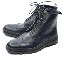 МУЖСКИЕ ПОЛУСАПОГИ НАТУРАЛЬНАЯ КОЖА / НАТУРАЛЬНЫЙ МЕХ МАРКО БЕЛАРУСЬ