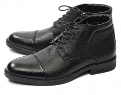 МУЖСКИЕ БОТИНКИ НАТУРАЛЬНАЯ КОЖА / БАЙКА CORVETTO