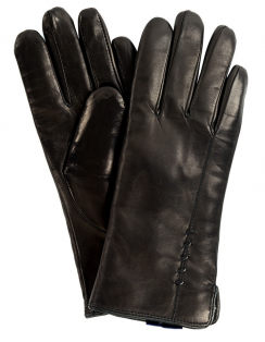 ЖЕНСКИЕ ПЕРЧАТКИ КОЖА ЯГНЕНКА / НАТУРАЛЬНЫЙ МЕХ (ЦИГЕЙКА) GLOVES