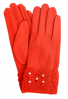 ЖЕНСКИЕ ПЕРЧАТКИ ТРИКОТАЖНЫЕ УТЕПЛЁННЫЕ НА ФЛИСЕ QY