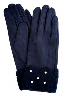 ЖЕНСКИЕ ПЕРЧАТКИ ТРИКОТАЖНЫЕ УТЕПЛЁННЫЕ НА ФЛИСЕ QY