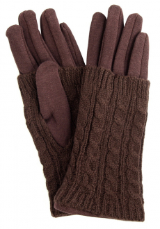 ЖЕНСКИЕ ПЕРЧАТКИ АЖУРНЫЙ ТРИКОТАЖ / ТРИКОТАЖ УТЕПЛЁННЫЙ НА ФЛИСЕ МАРИЯ