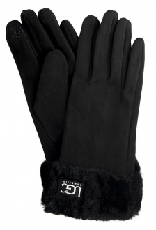 ЖЕНСКИЕ ПЕРЧАТКИ ТРИКОТАЖ / ФЛИС С ОТВОРОТОМ ИСКУССТВЕННЫЙ МЕХ