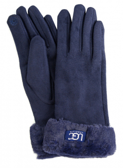 ЖЕНСКИЕ ПЕРЧАТКИ ТРИКОТАЖ / ФЛИС С ОТВОРОТОМ ИСКУССТВЕННЫЙ МЕХ
