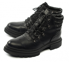 МУЖСКИЕ БОТИНКИ НАТУРАЛЬНАЯ КОЖА / НАТУРАЛЬНЫЙ МЕХ GUGU ГЕРМАНИЯ