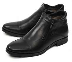 МУЖСКИЕ БОТИНКИ НАТУРАЛЬНАЯ КОЖА / НАТУРАЛЬНЫЙ МЕХ CORVETTO