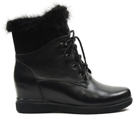 ЖЕНСКИЕ БОТИНКИ НАТУРАЛЬНАЯ КОЖА /НАТУРАЛЬНЫЙ МЕХ GUGU ГЕРМАНИЯ