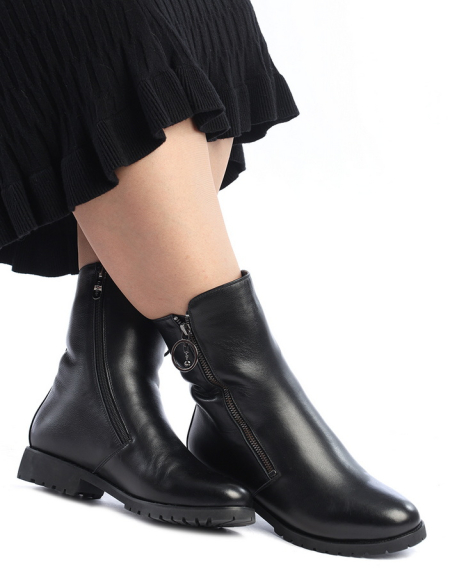 ЖЕНСКИЕ САПОГИ НАТУРАЛЬНАЯ КОЖА / НАТУРАЛЬНЫЙ МЕХ GUGU ГЕРМАНИЯ